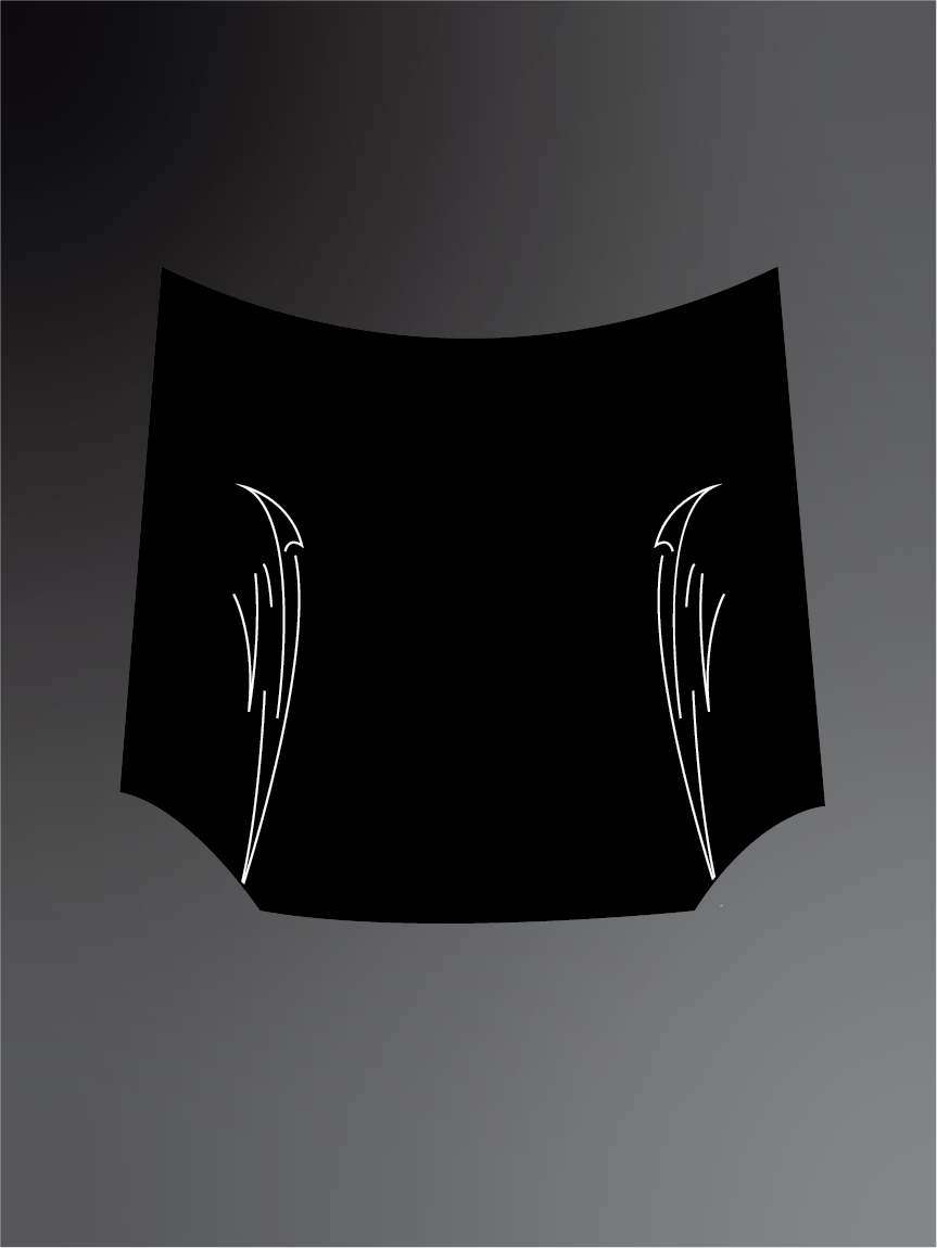 Gothic style bonnet stickers