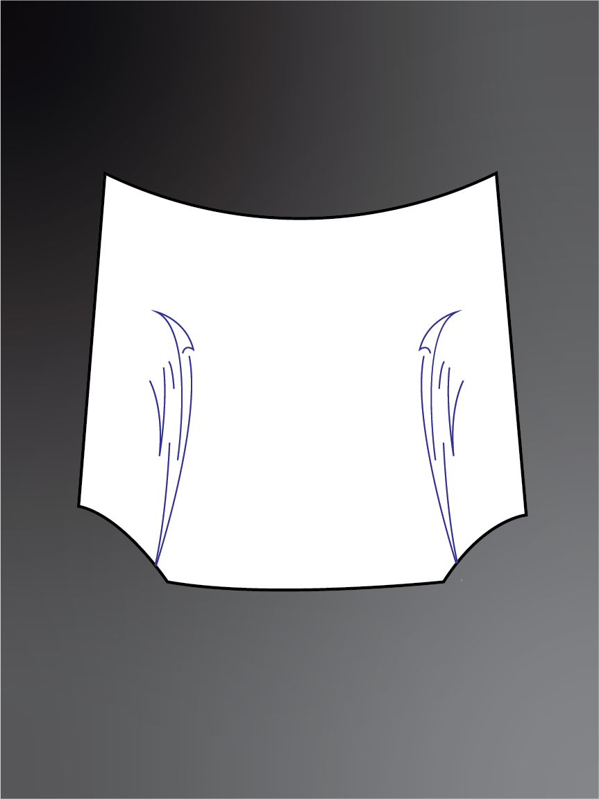 Gothic style bonnet stickers