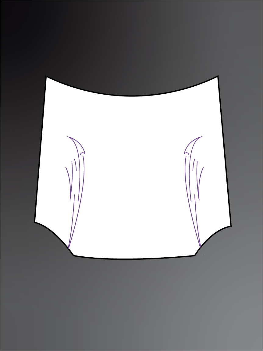 Gothic style bonnet stickers