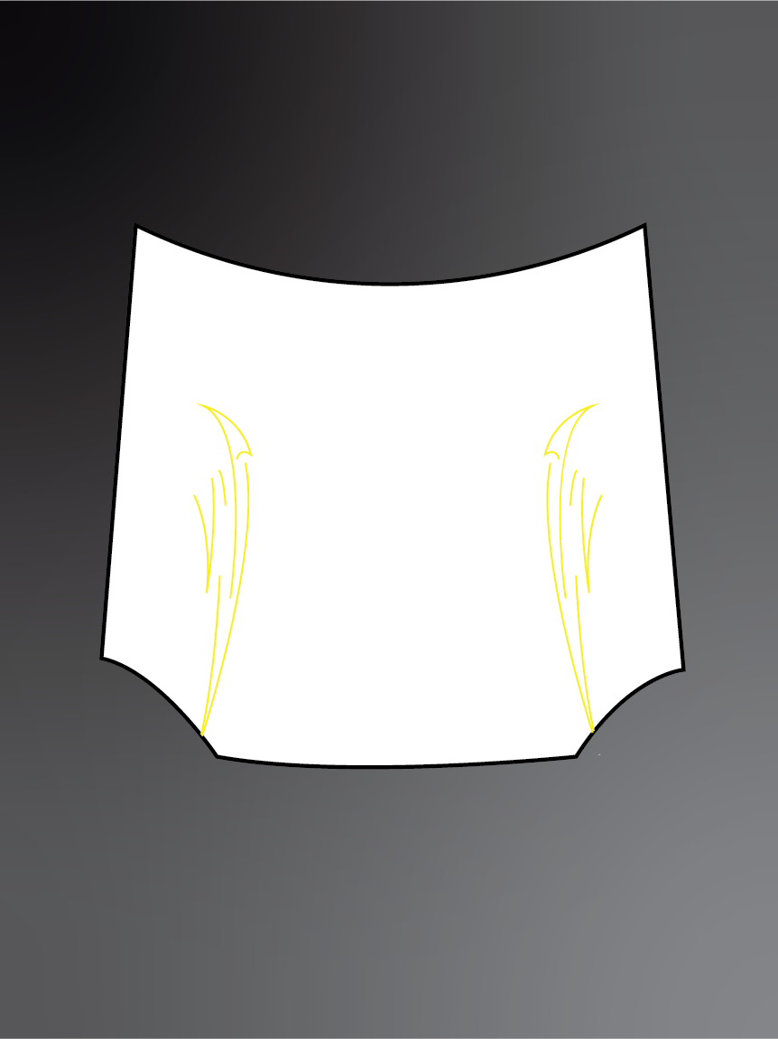 Gothic style bonnet stickers